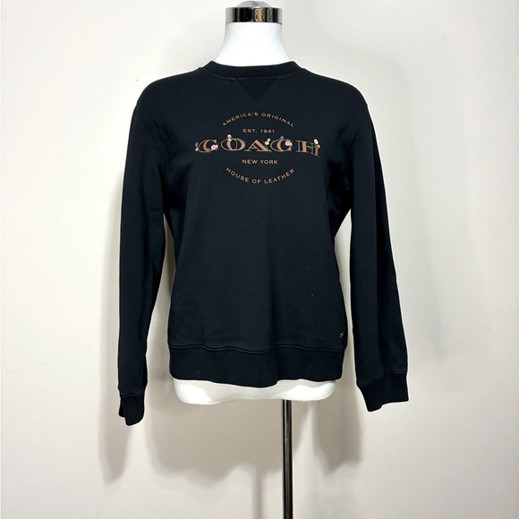 Coach Tops - Coach Women’s Black Crewneck Sweatshirt